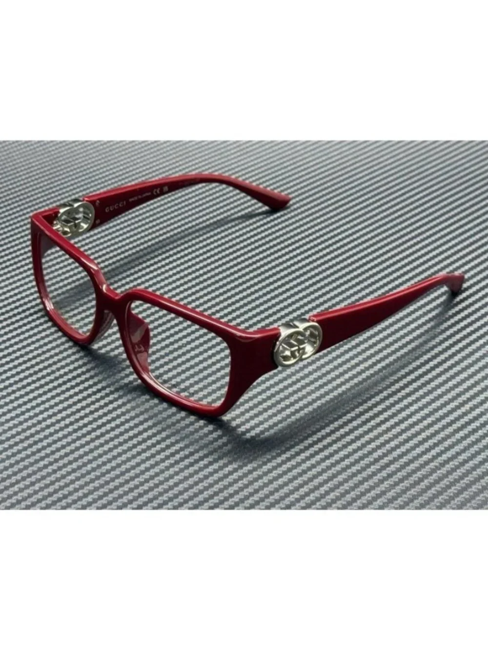 New Gucci Women Burgundy Eyeglasses 55-16-140